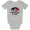 Black Detroit Red Wings Dylan Larkin   Newborn & Infant Bodysuit